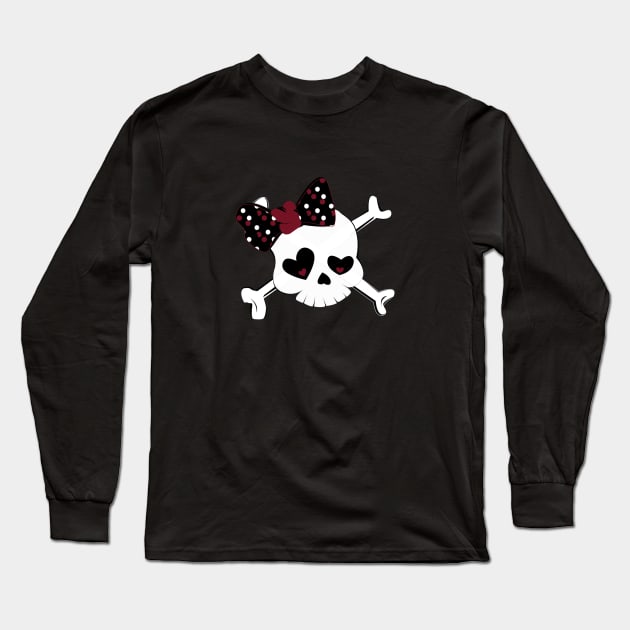 Skully Long Sleeve T-Shirt by digitaldoodlers